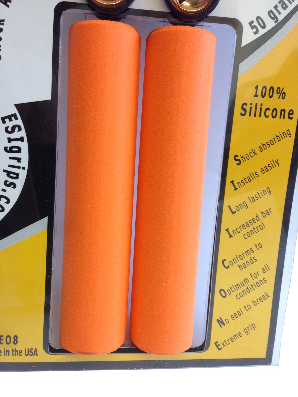 ESI Grips Racer's Edge Orange Lenkergriffe 2 ESI Grips Racer's Edge Orange Lenkergriffe – Bild 2