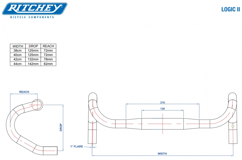 Ritchey WCS Logic Ll 40cm Lenker 4 Ritchey WCS Logic Ll 40cm Lenker – Bild 4
